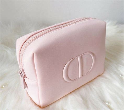 pink dior hand bag|christian Dior makeup bag pink.